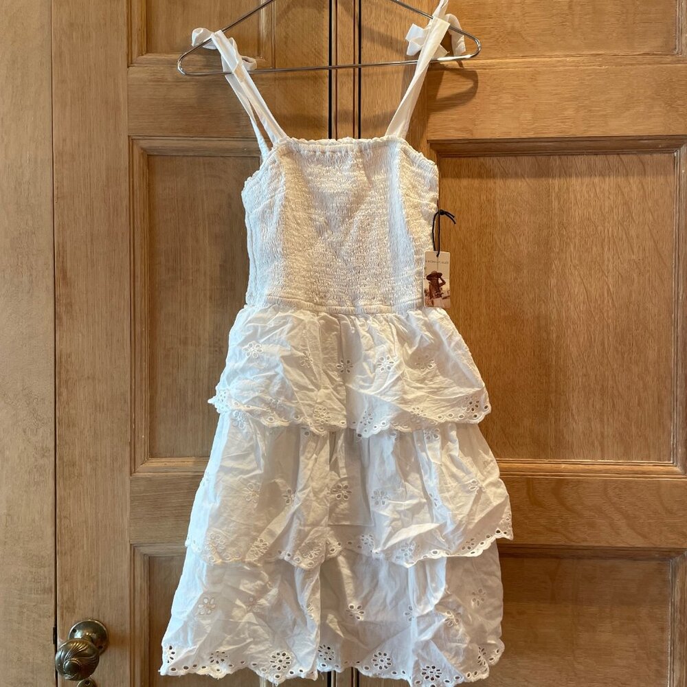 NWT Sincerely Jules White Eyelet Dress, Size XS
